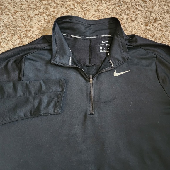 Nike Running Dri-Fit Quarter Zip Men's XL Long Sleeve Performance Stretch - Picture 1 of 7